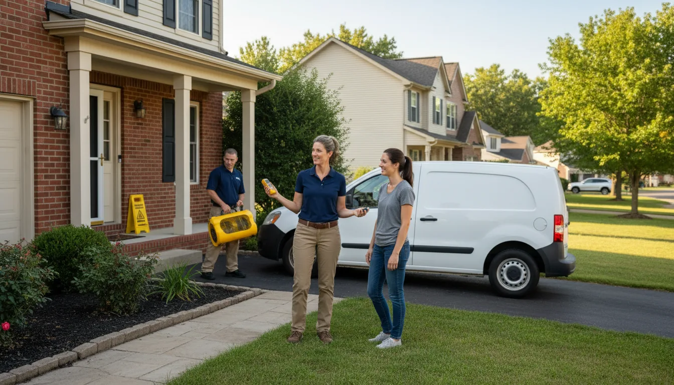Residential water damage restoration in Lyons, KS